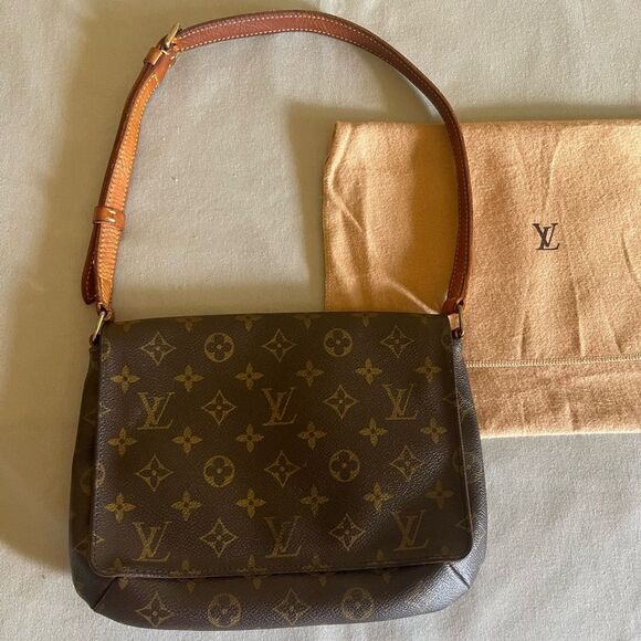 Louis Vuitton Handbags - Louis Vuitton Musette Tango Monogramed Short Shoulder Bag circa 1999 w Dustbag